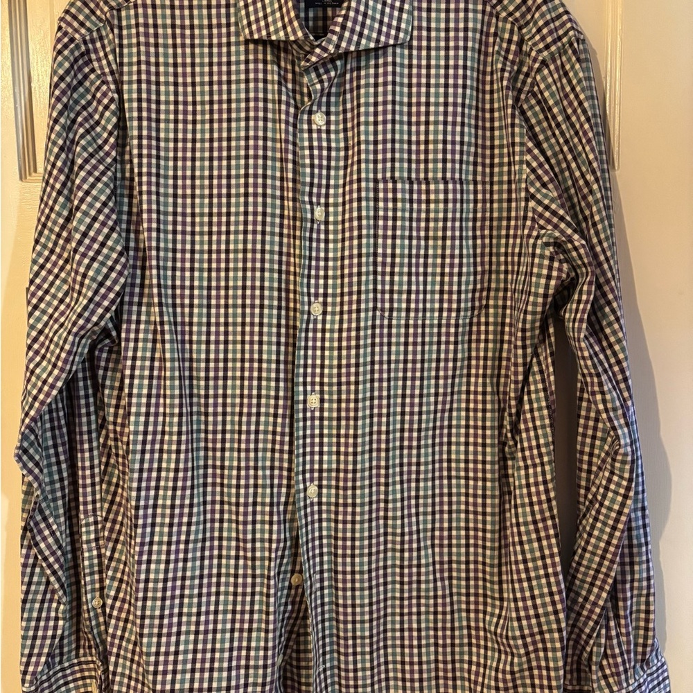 johnnie-O Multicolor Checkered Button Down Shirt